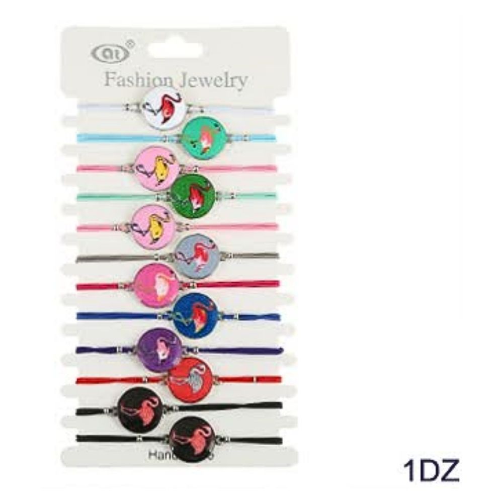 JAB30598 - Flamingo Adjustable Cord Bracelet