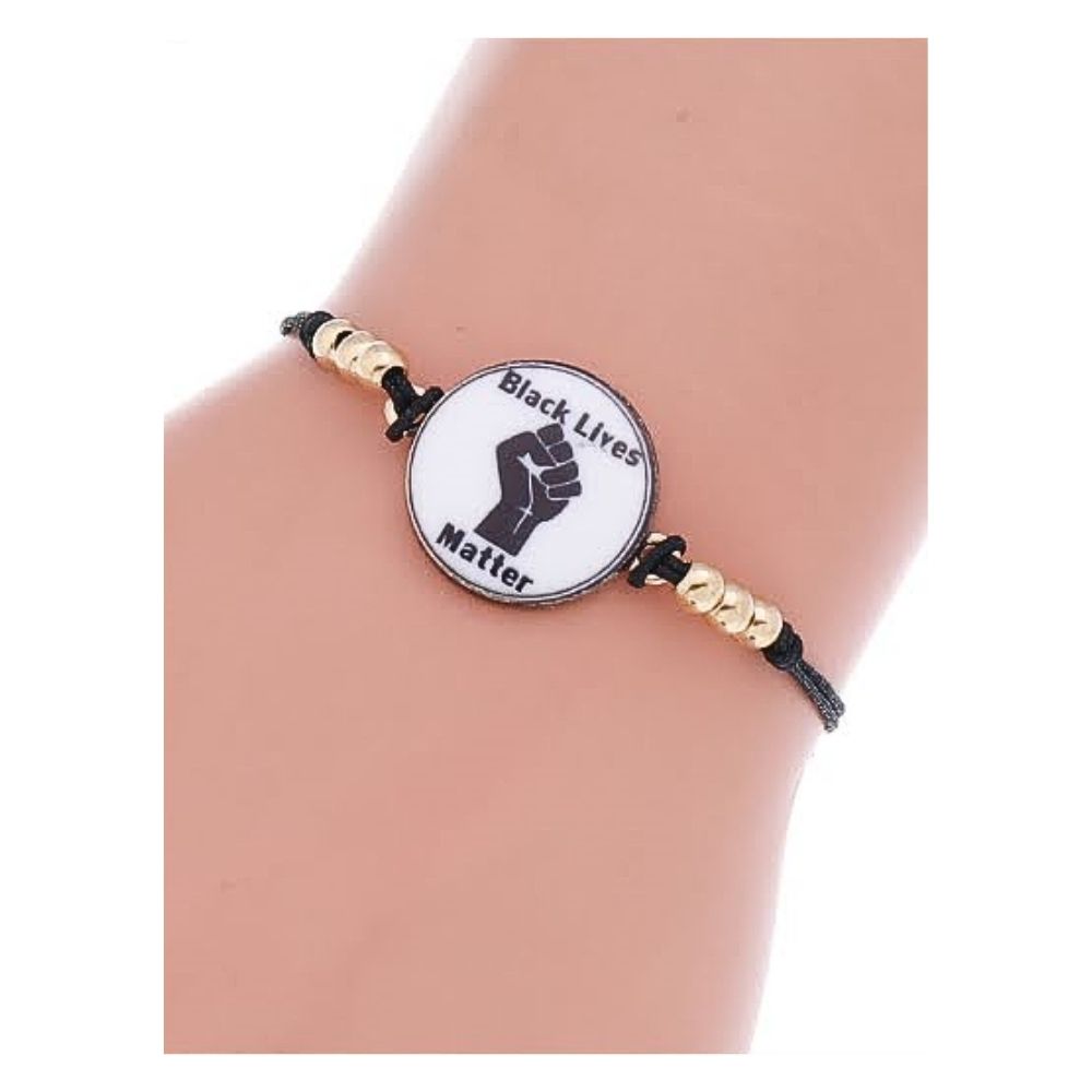 JAB36416 - Black Lives Matter Adjustable Cord Bracelet