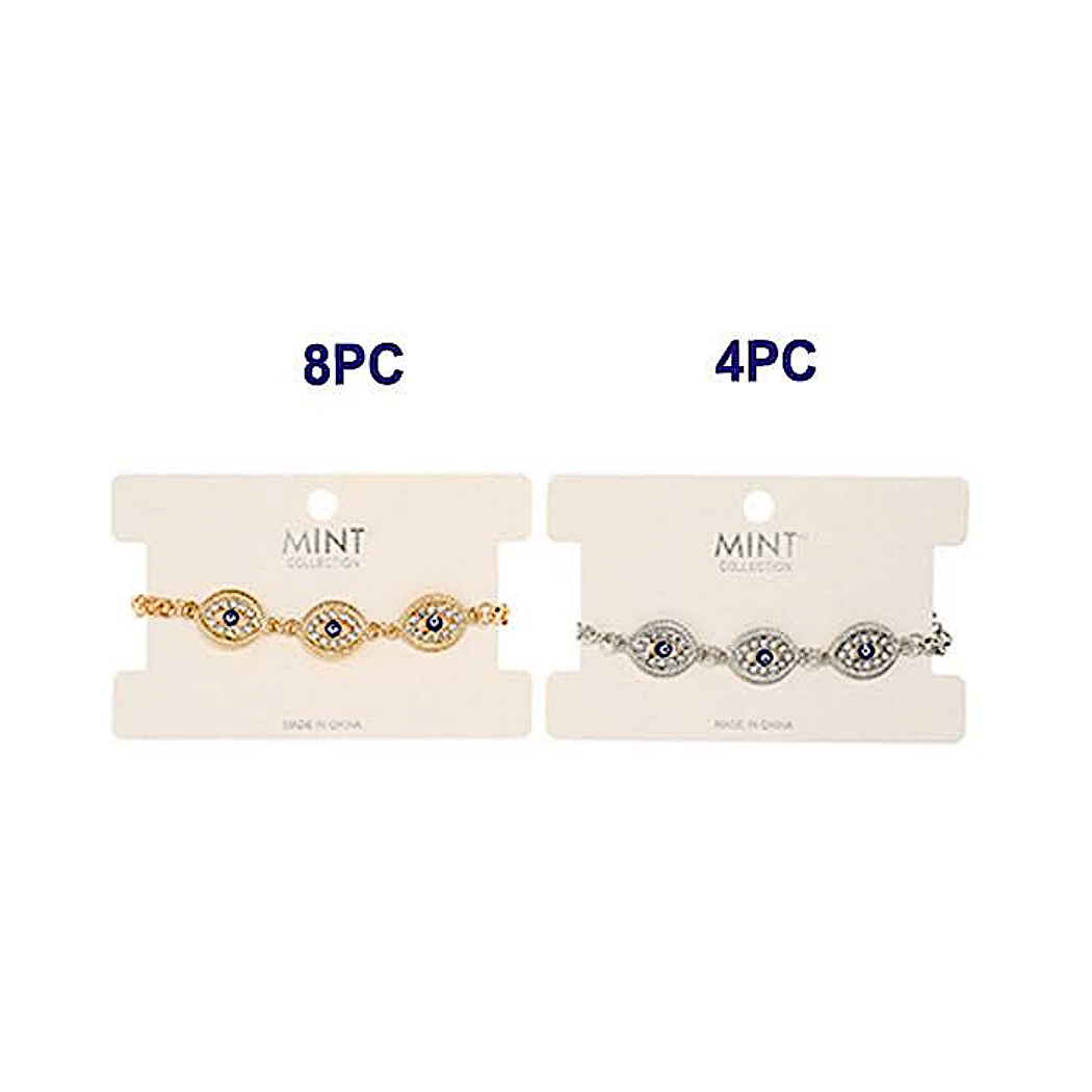 Evil Eye Rhinestone Bracelet