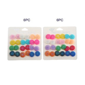 12 Pair Sunflower Stud Earring Set