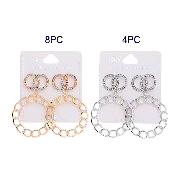 Double Circle Link Earring