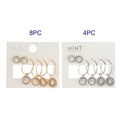 3 Pair Pearl Earring Set