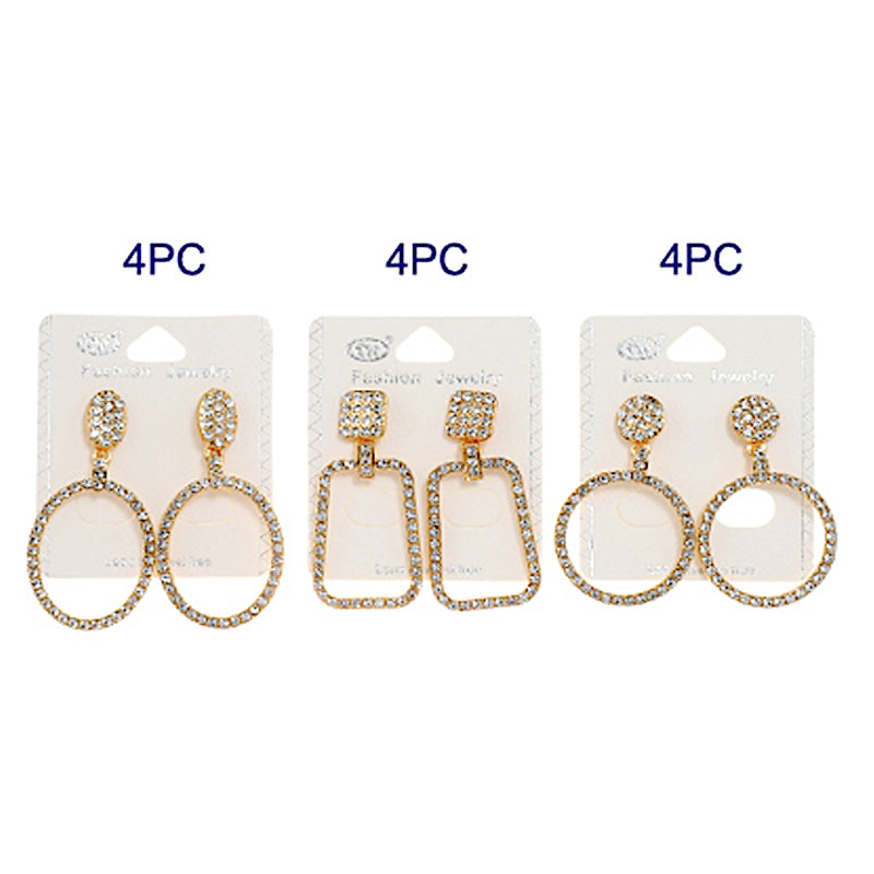 Rhinestone Shapes Earring