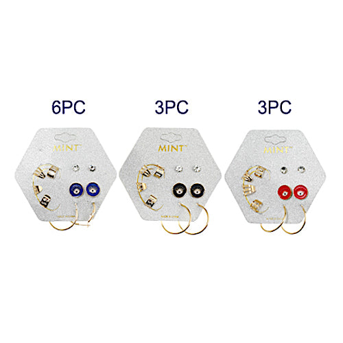 Evil Eye Earring & Ear Cuff Set