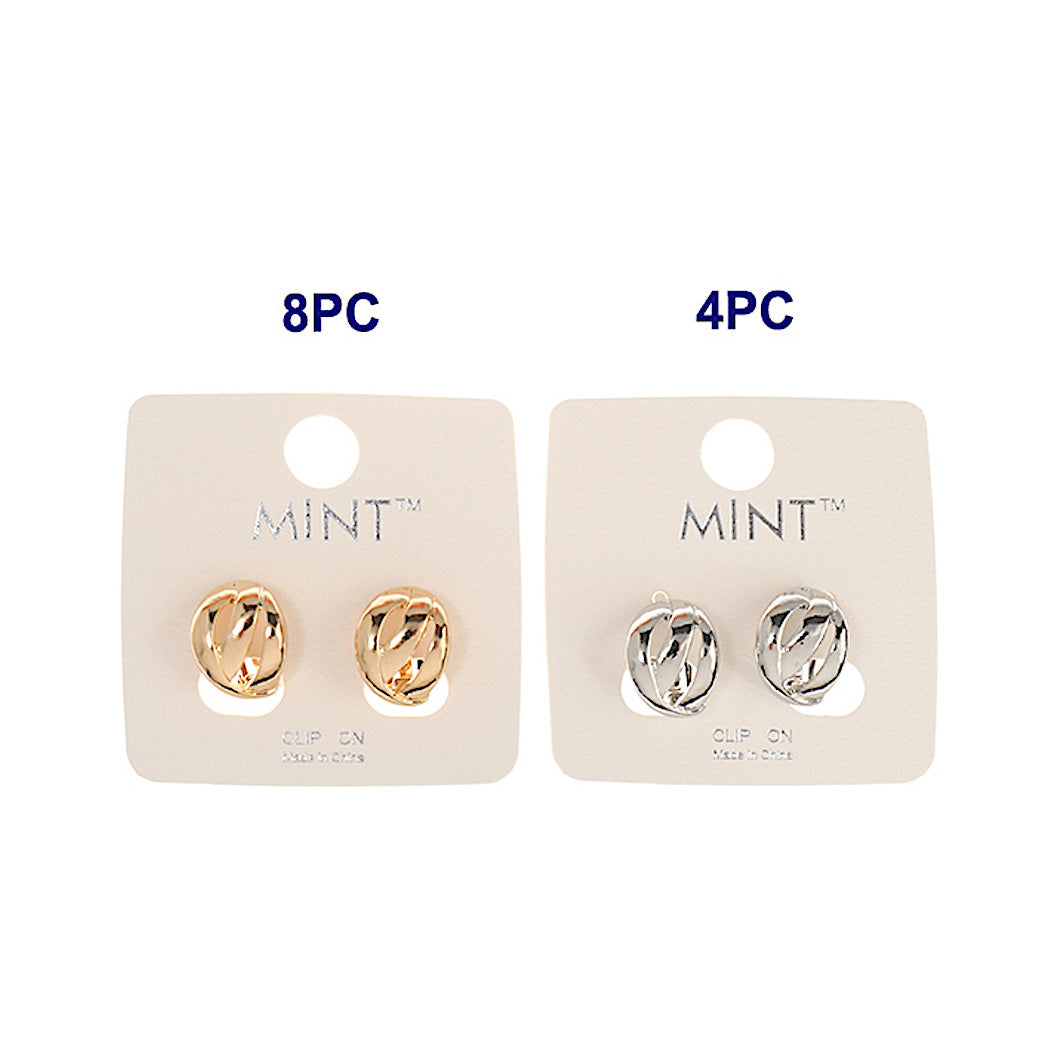 Clip On Metal Huggies