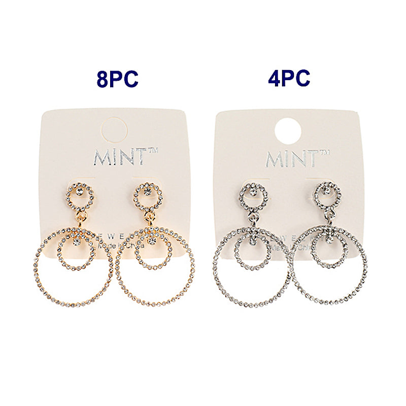 Rhinestone Circle Earring