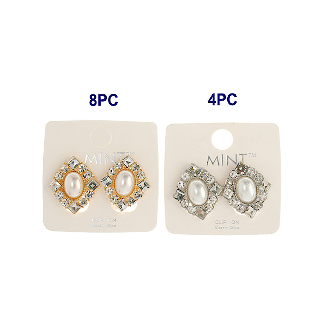 Clip On Vintage Pearl Earring