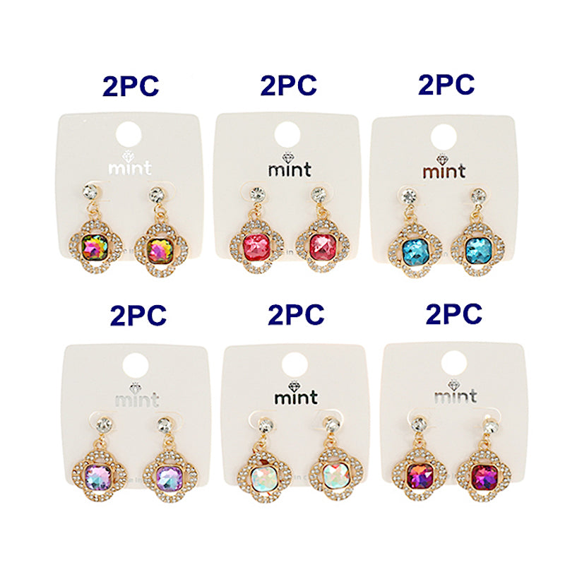 Crystal Clover Earring