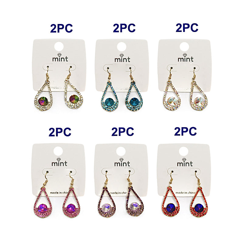 Two Tone Crystal Earring