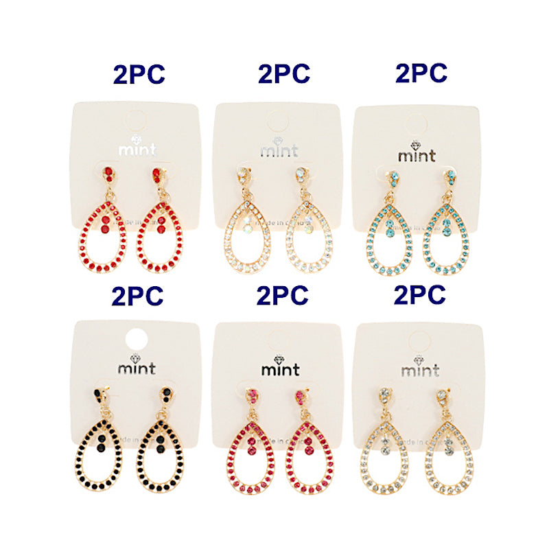 Rhinestone Teardrop Earring