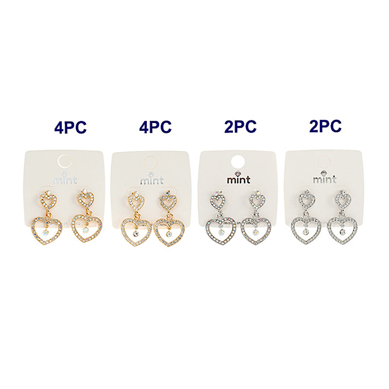 Rhinestone Heart Earring