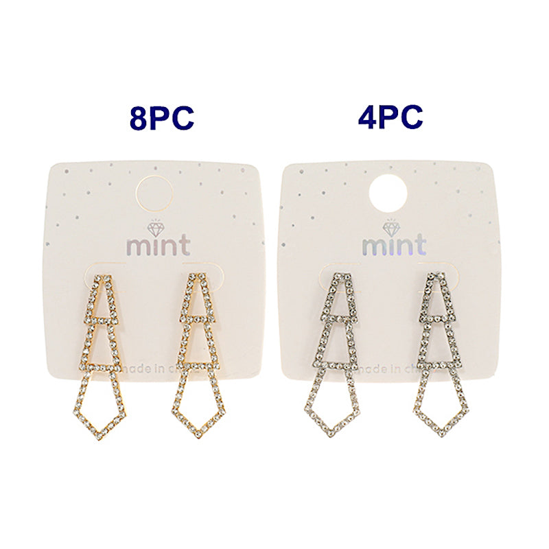 Rhinestone Drop Earring