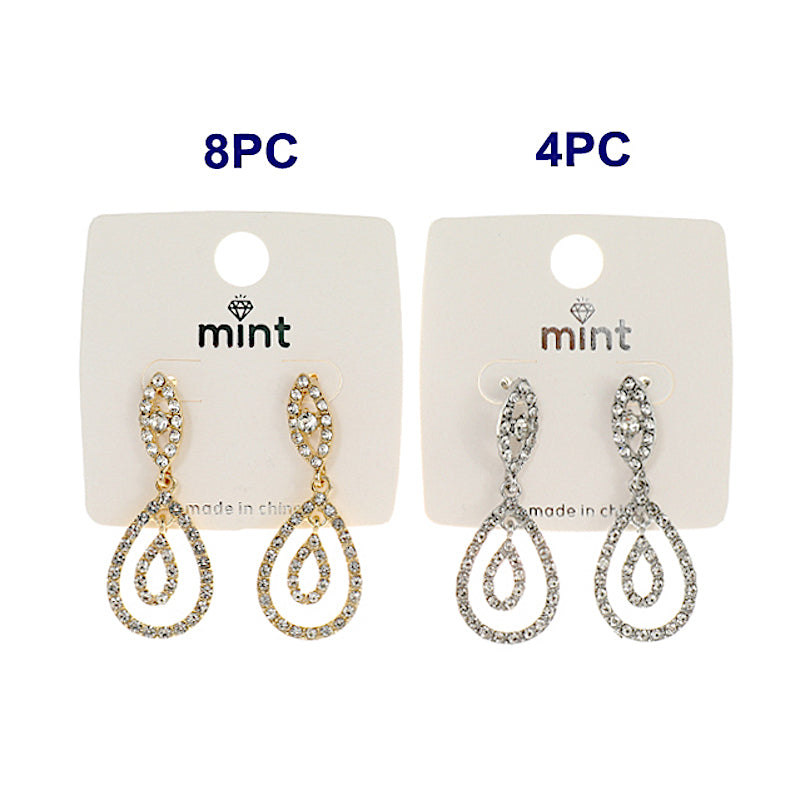 Rhinestone Teardrop Earring