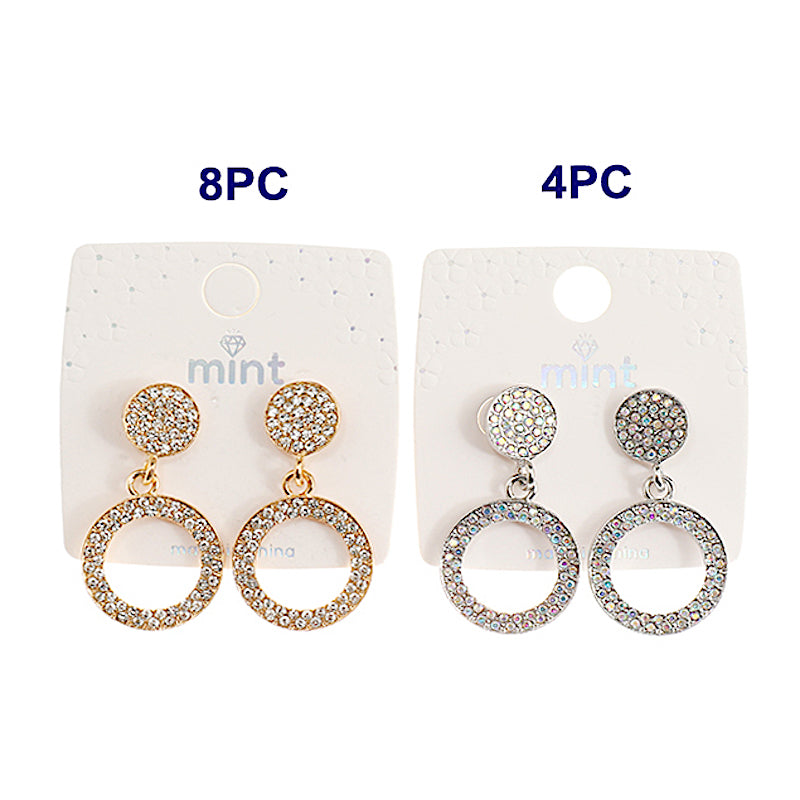 Rhinestone Circle Earring