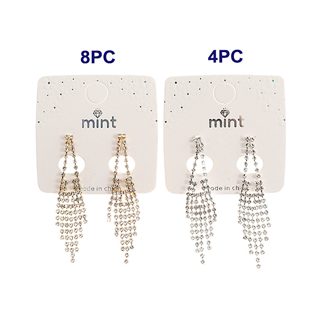 Rhinestone Drop Earring