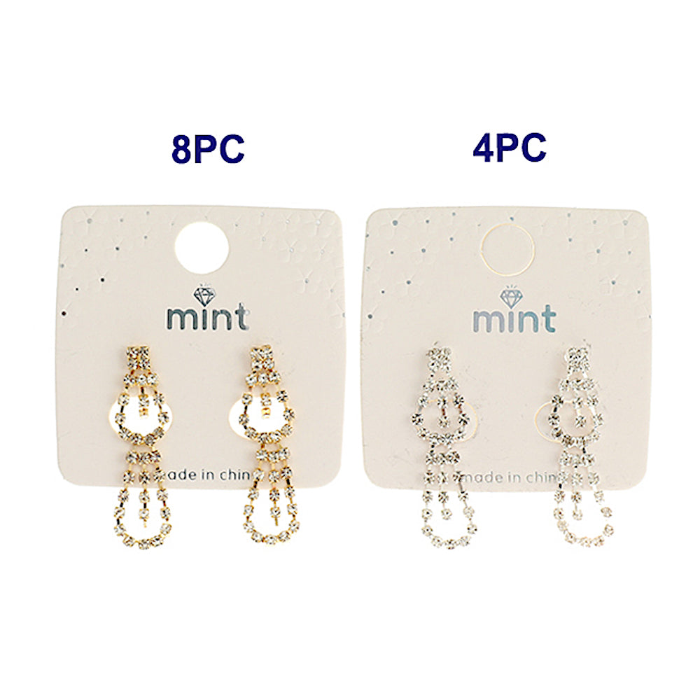 Rhinestone Drop Earring