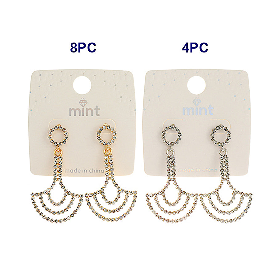 Rhinestone Drop Earring