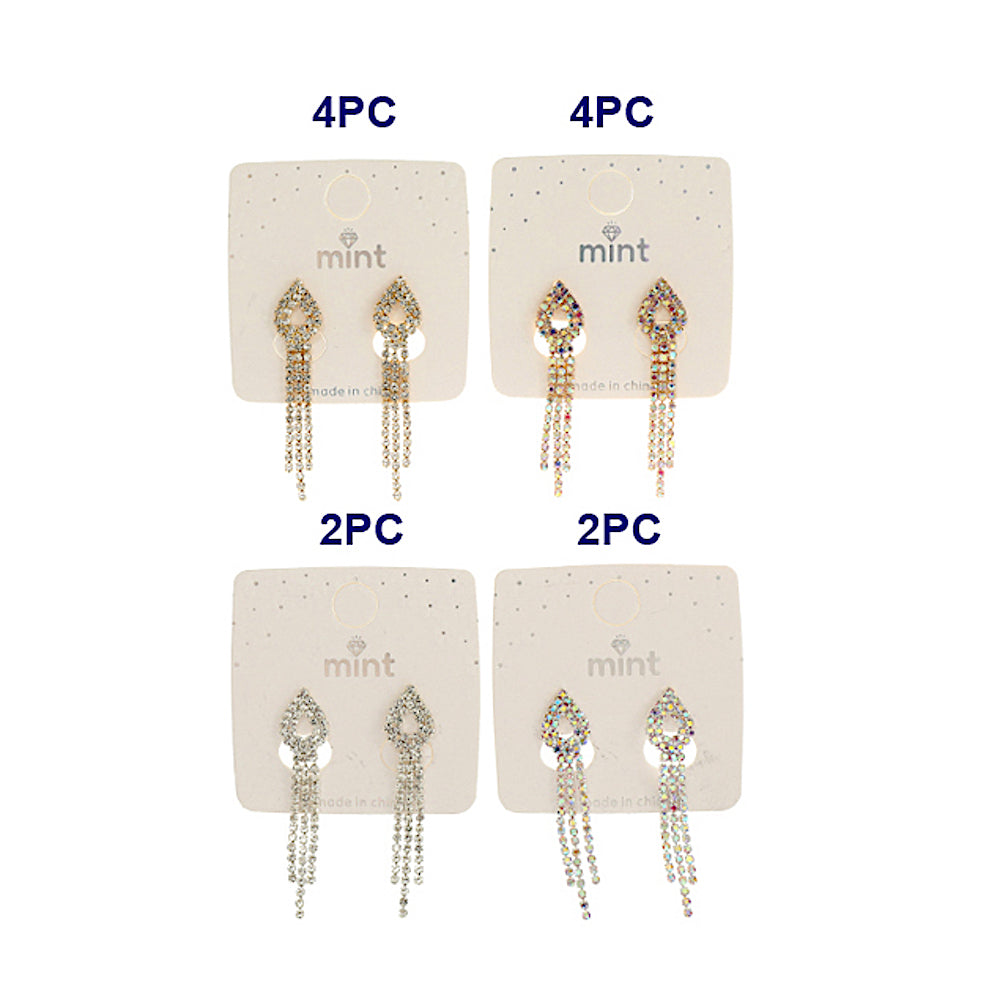 Rhinestone Drop Earring