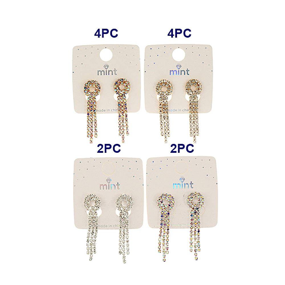 Rhinestone Drop Earring