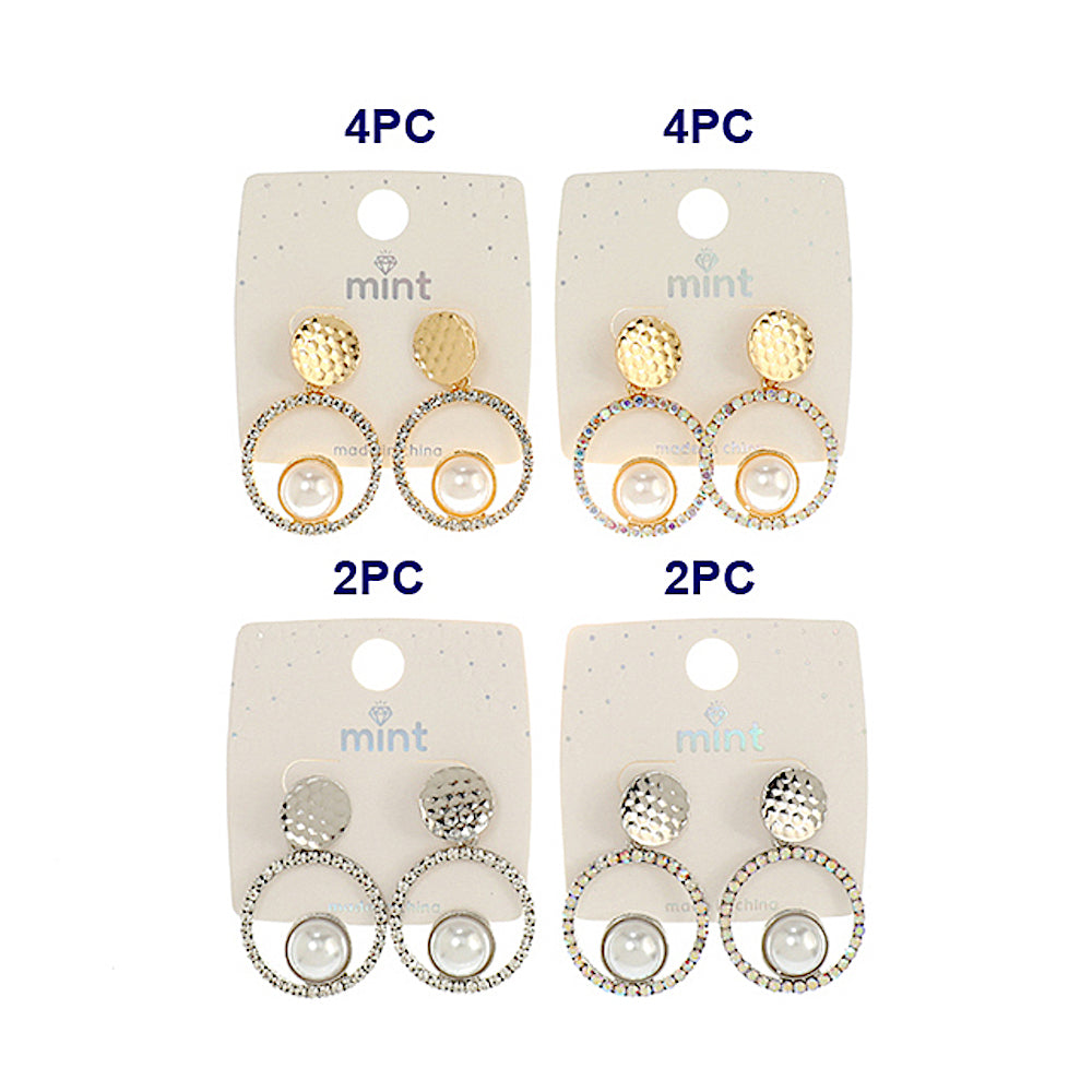 JAE45484 - Pearl Circle Earring