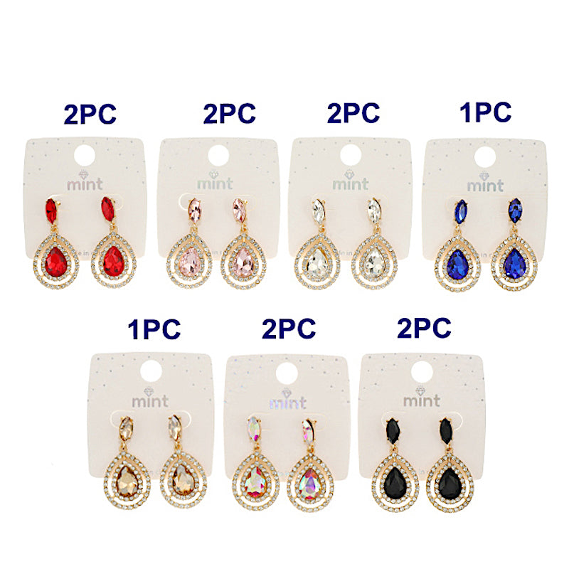 Crystal Teardrop Earring