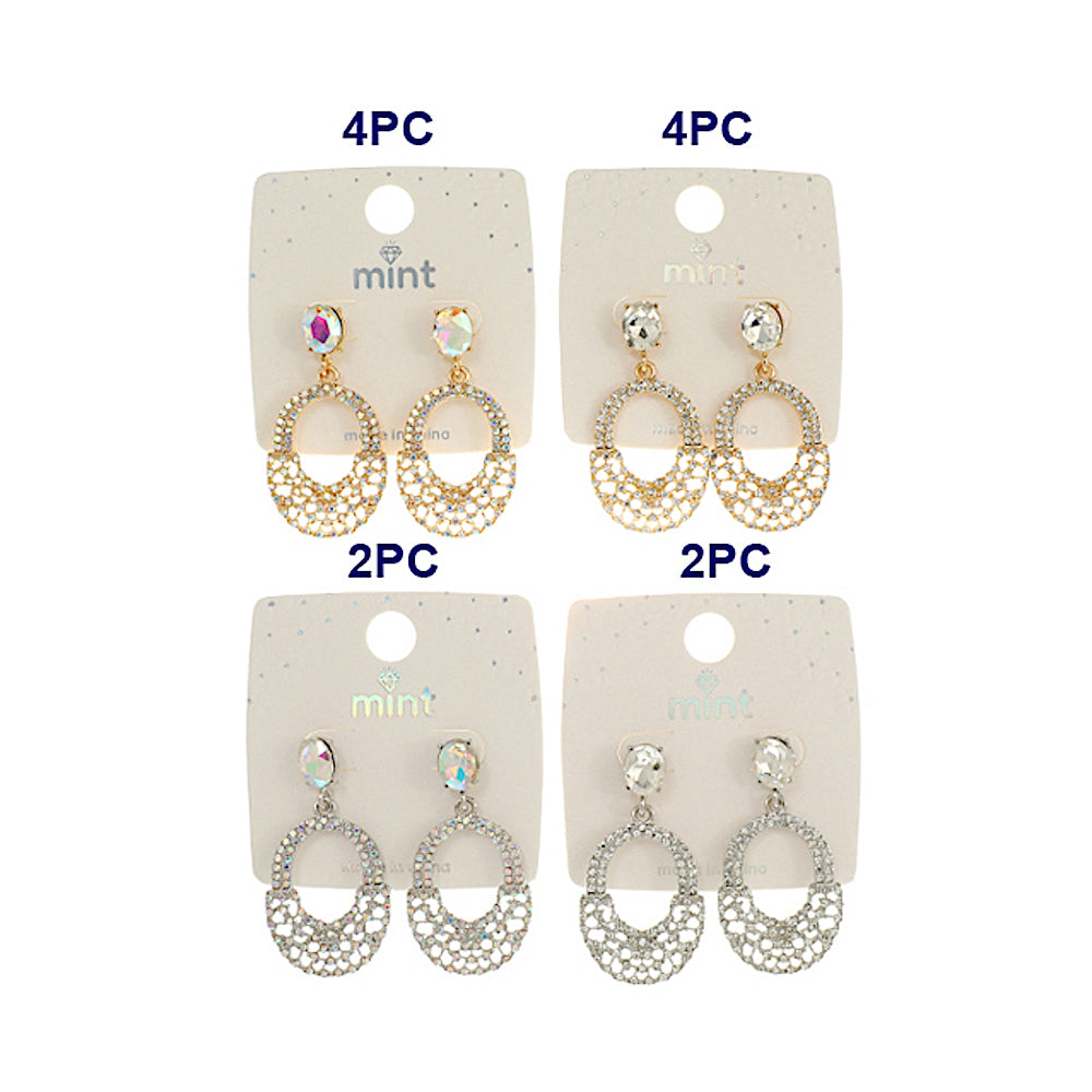JAE45538 - Vintage Rhinestone Earring