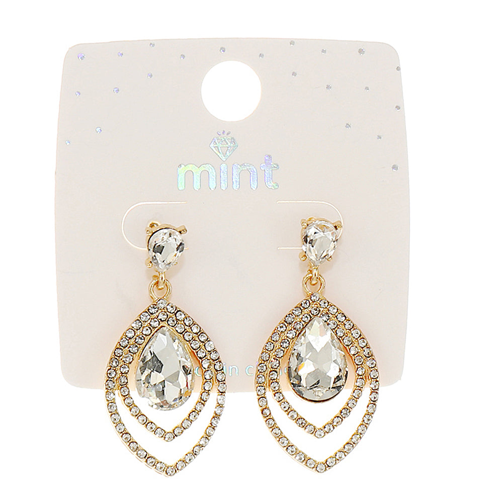 JAE45558 - Crystal Teardrop Earring