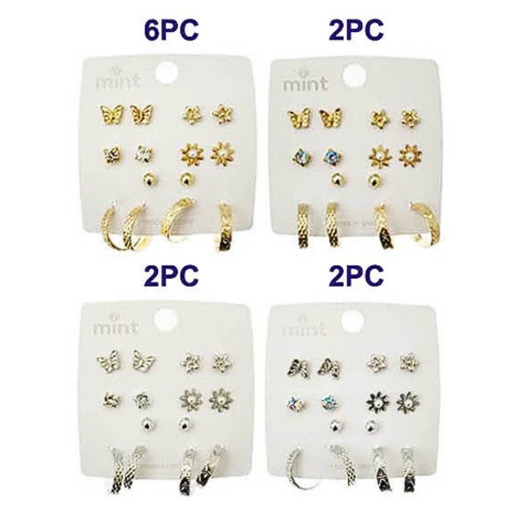 JAE45641 - 7 Pair Earring Set