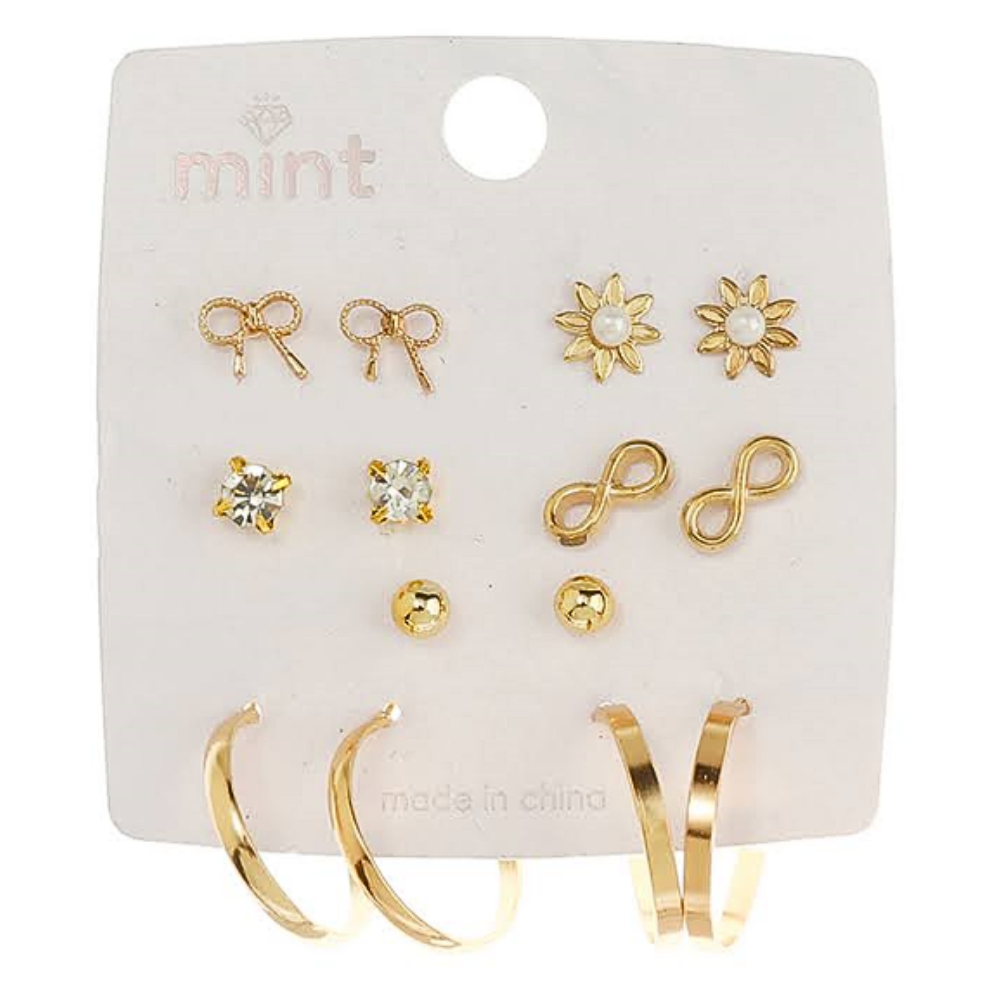 JAE45644 - 7 Pair Earring Set