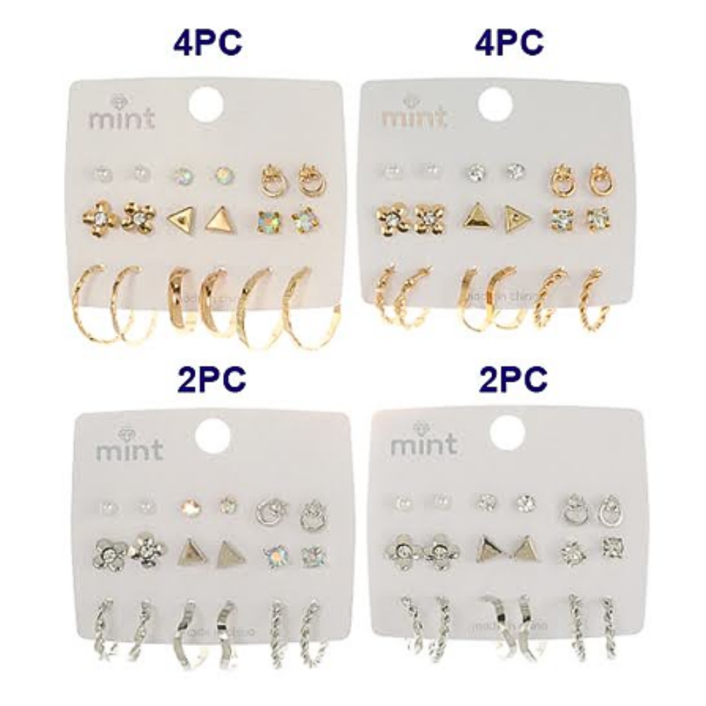 JAE45676 - 9 Pair Earring Set