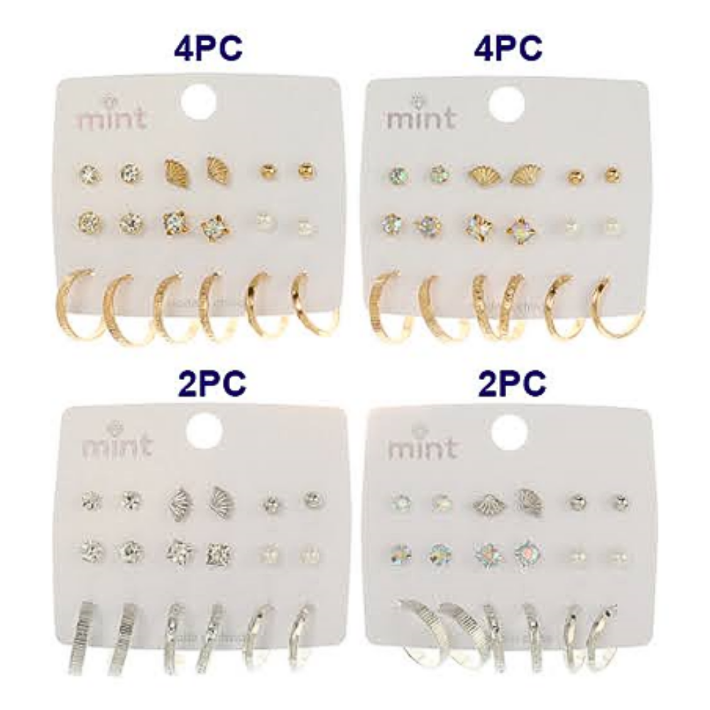 JAE45677 - 9 Pair Earring Set