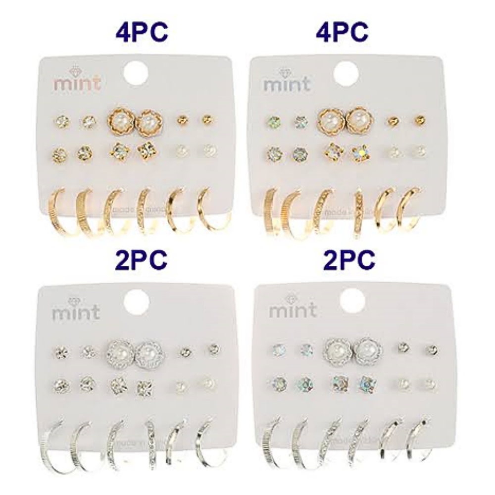 JAE45679 - 9 Pair Earring Set