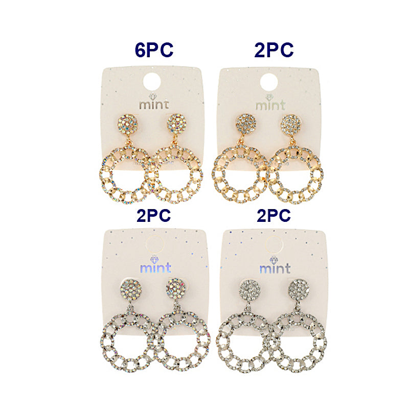 JAE45776 - Pavé Chain Link Earrings
