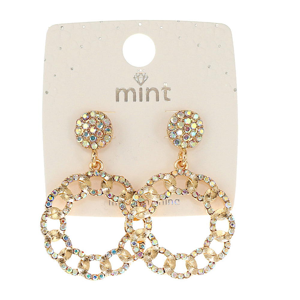 JAE45776 - Pavé Chain Link Earrings