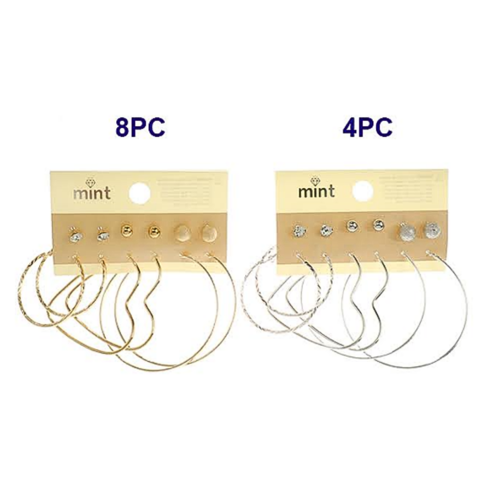 JAE45898 - 6 Pair Hoop Earring Set