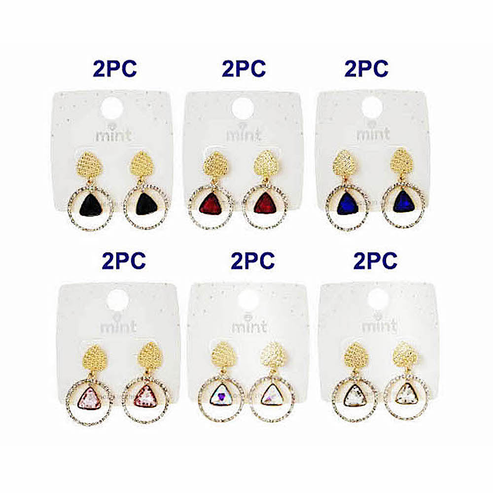 JAE46130 - Geometric Crystal Earring
