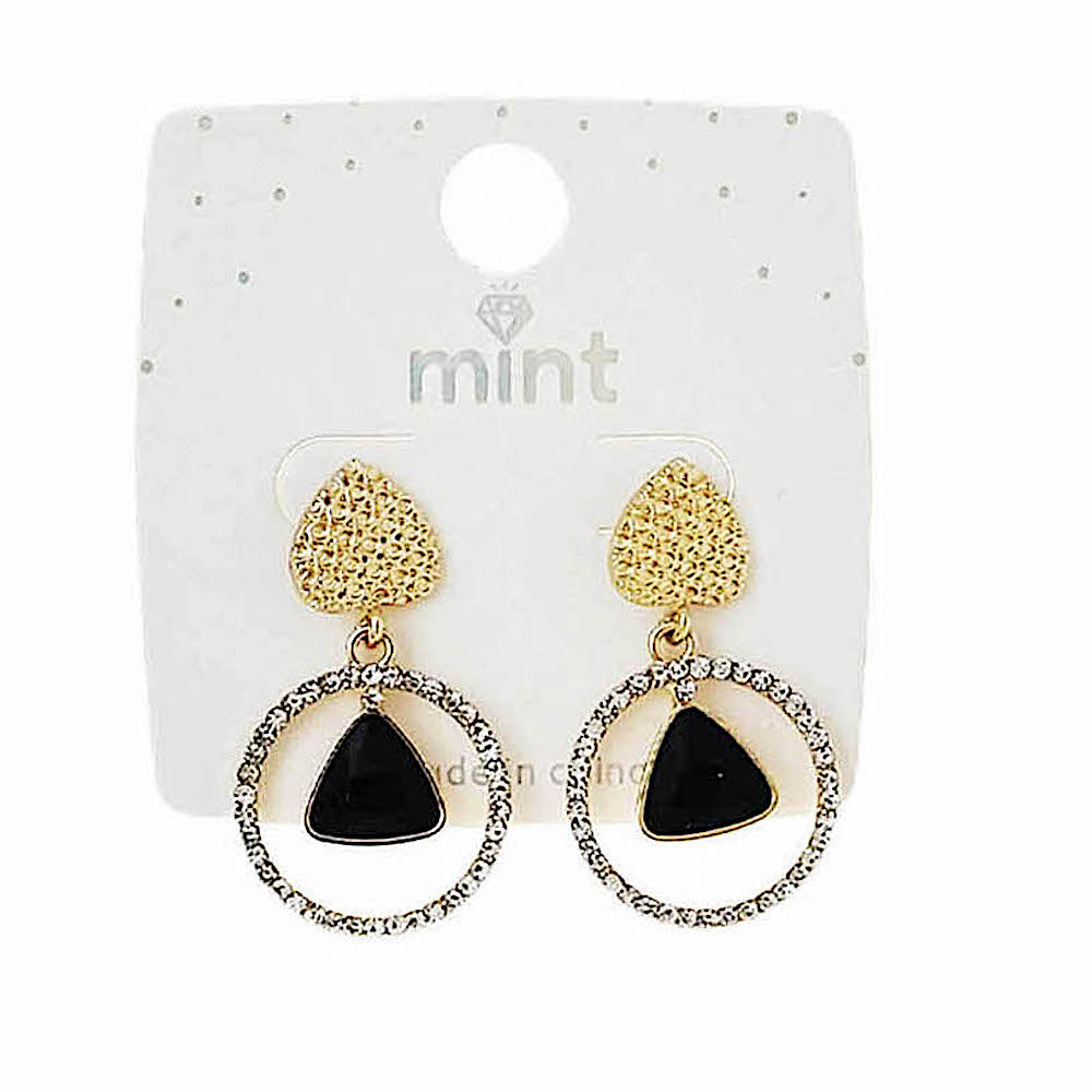 JAE46130 - Geometric Crystal Earring