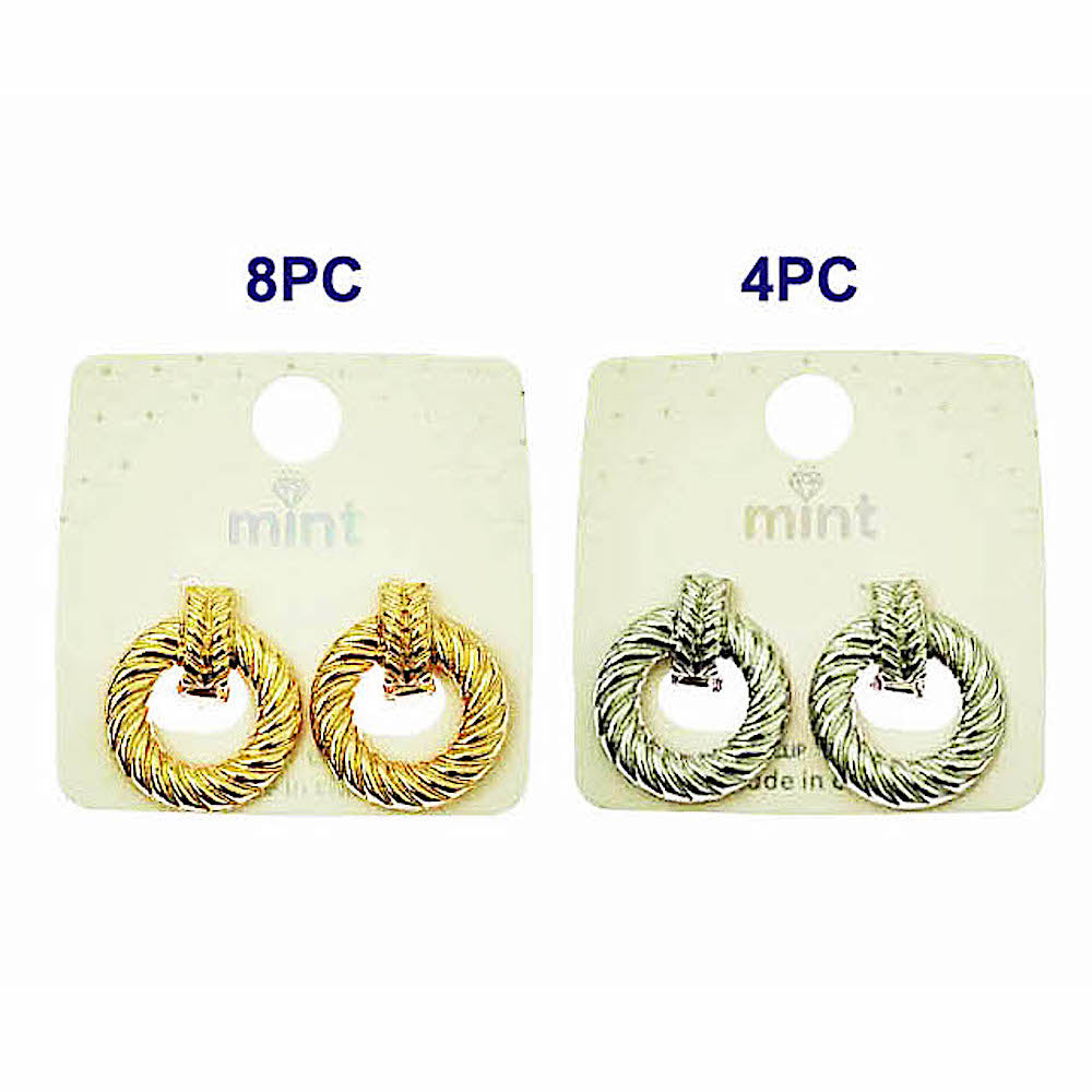 Clip On Swirl Statement Earring