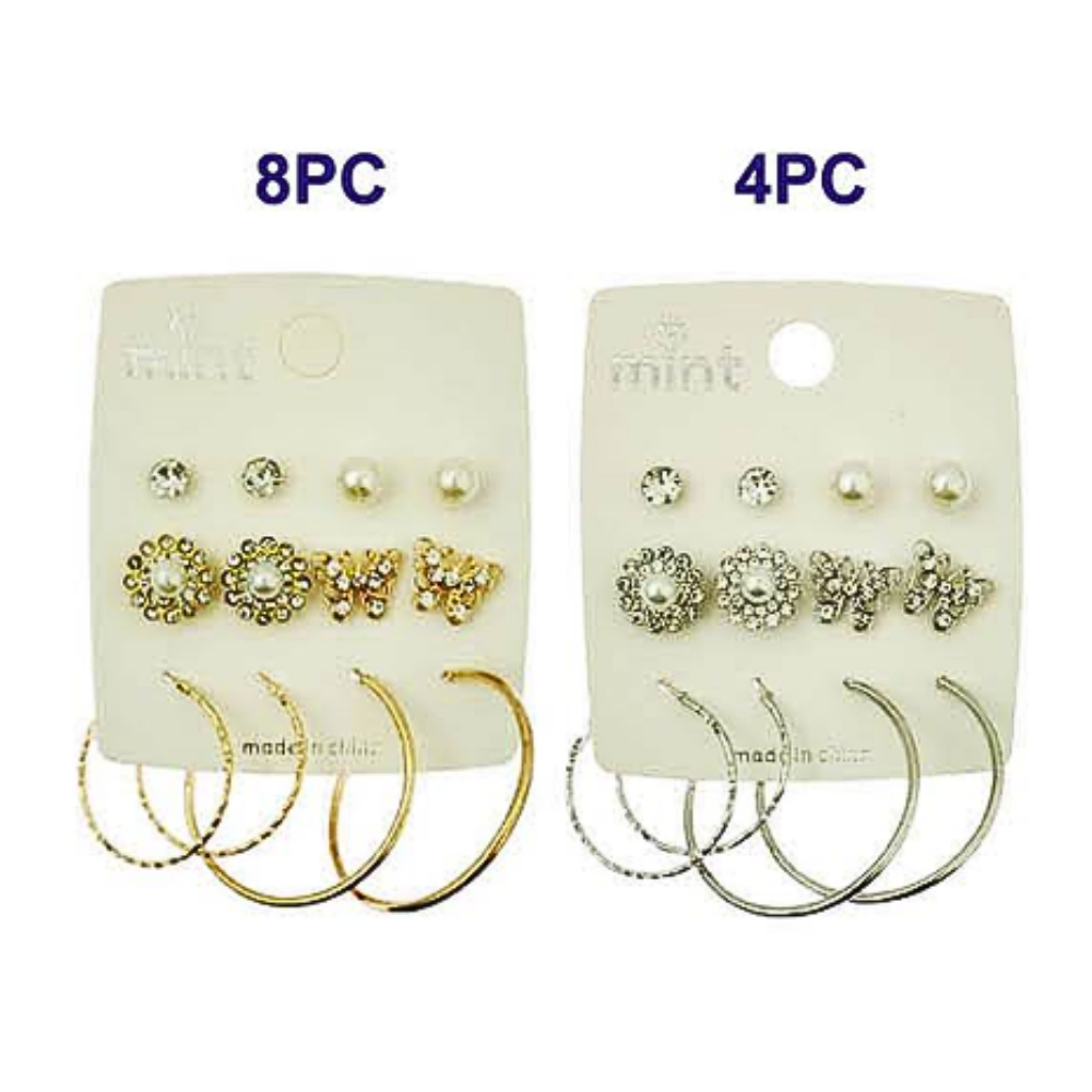 JAE46252 - 6 Pair Earring Set