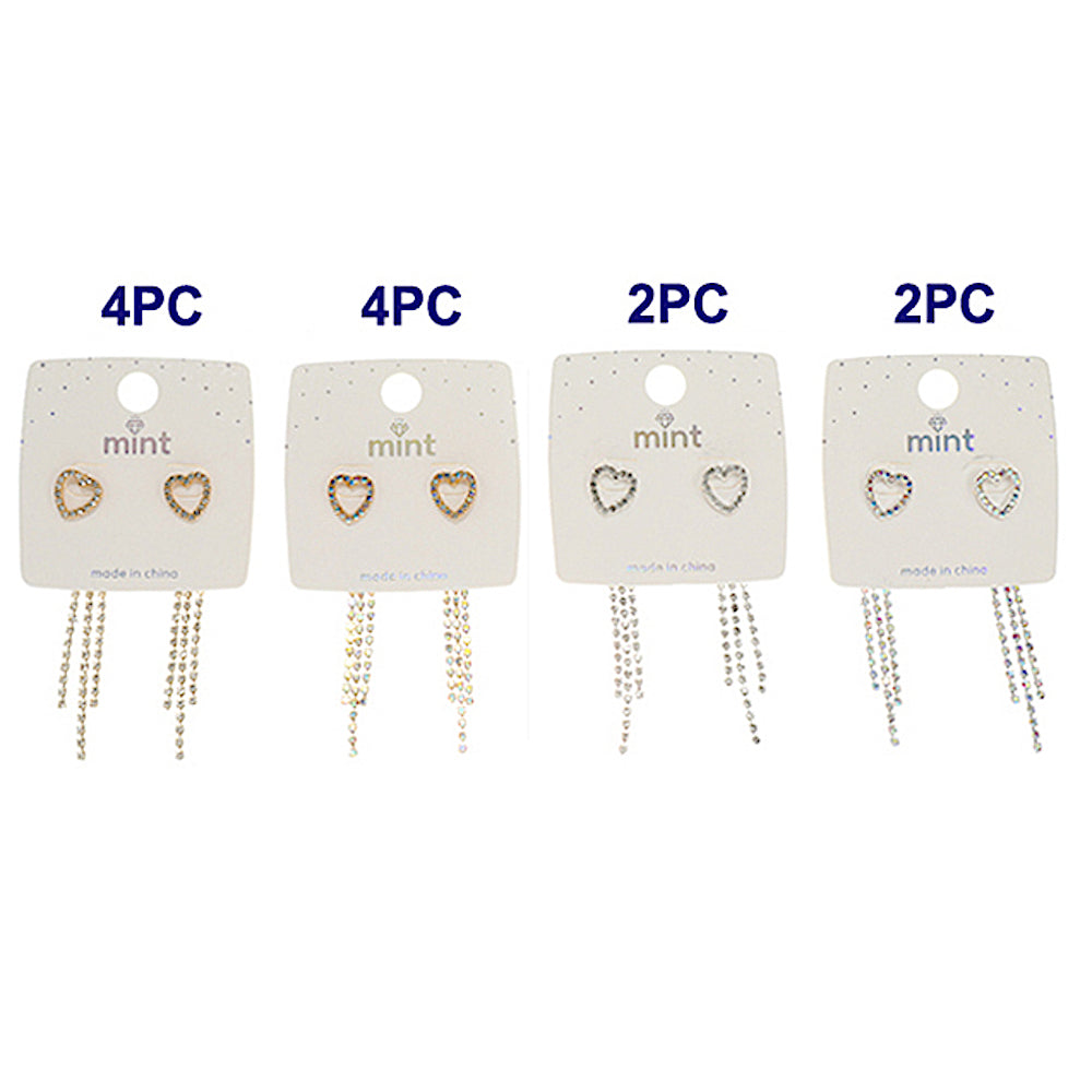 Heart Front-Back Earring