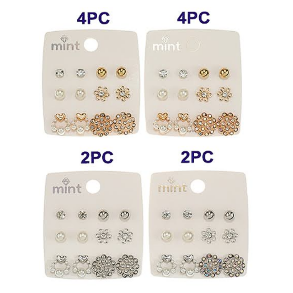 JAE46633 - 6 Pair Earring Set