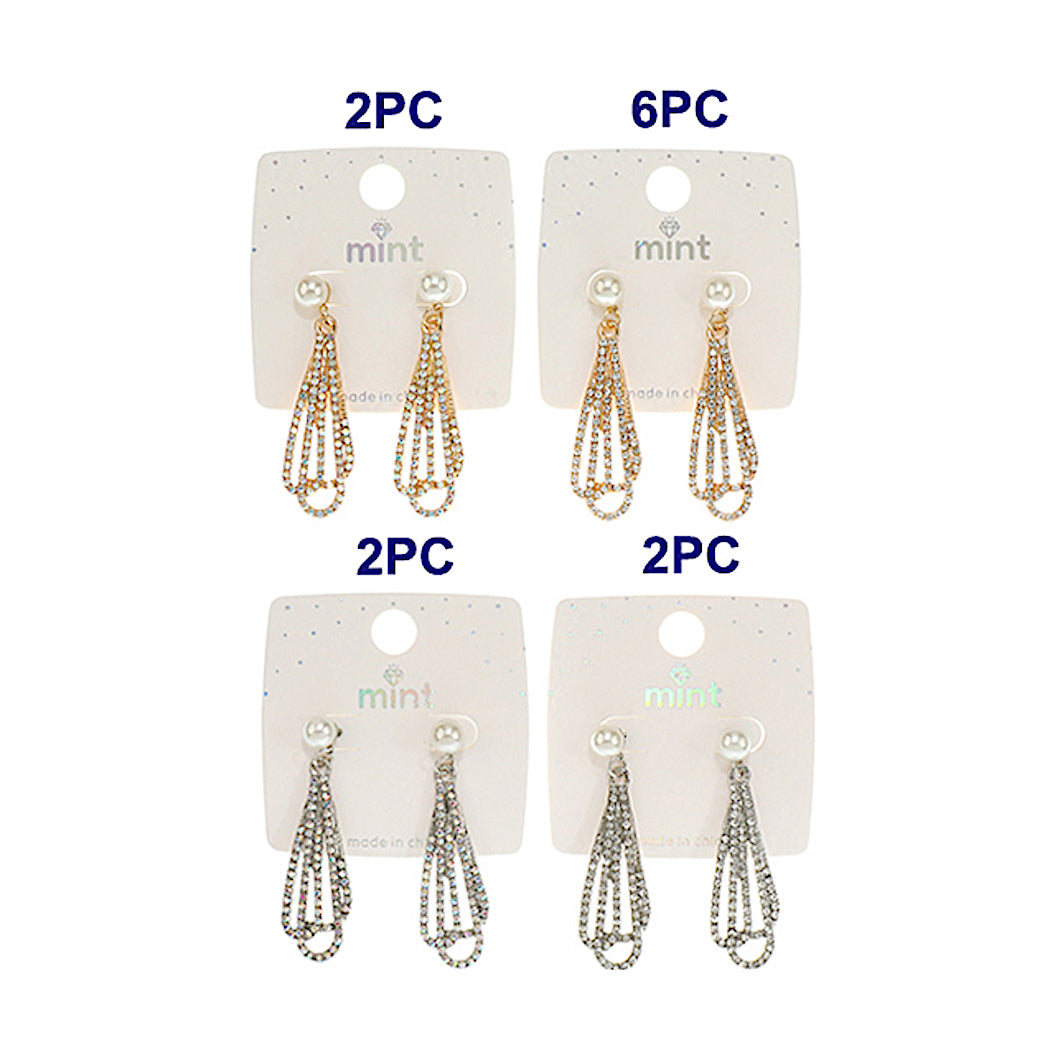 Rhinestone Drop Earring