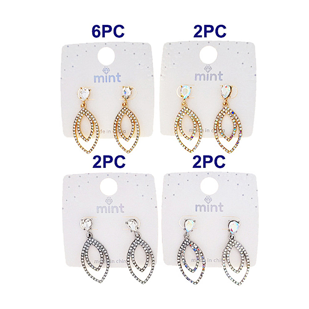 Rhinestone Marquise Earring
