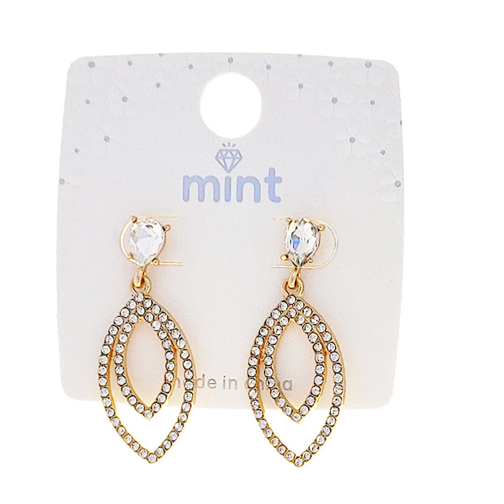 Rhinestone Marquise Earring