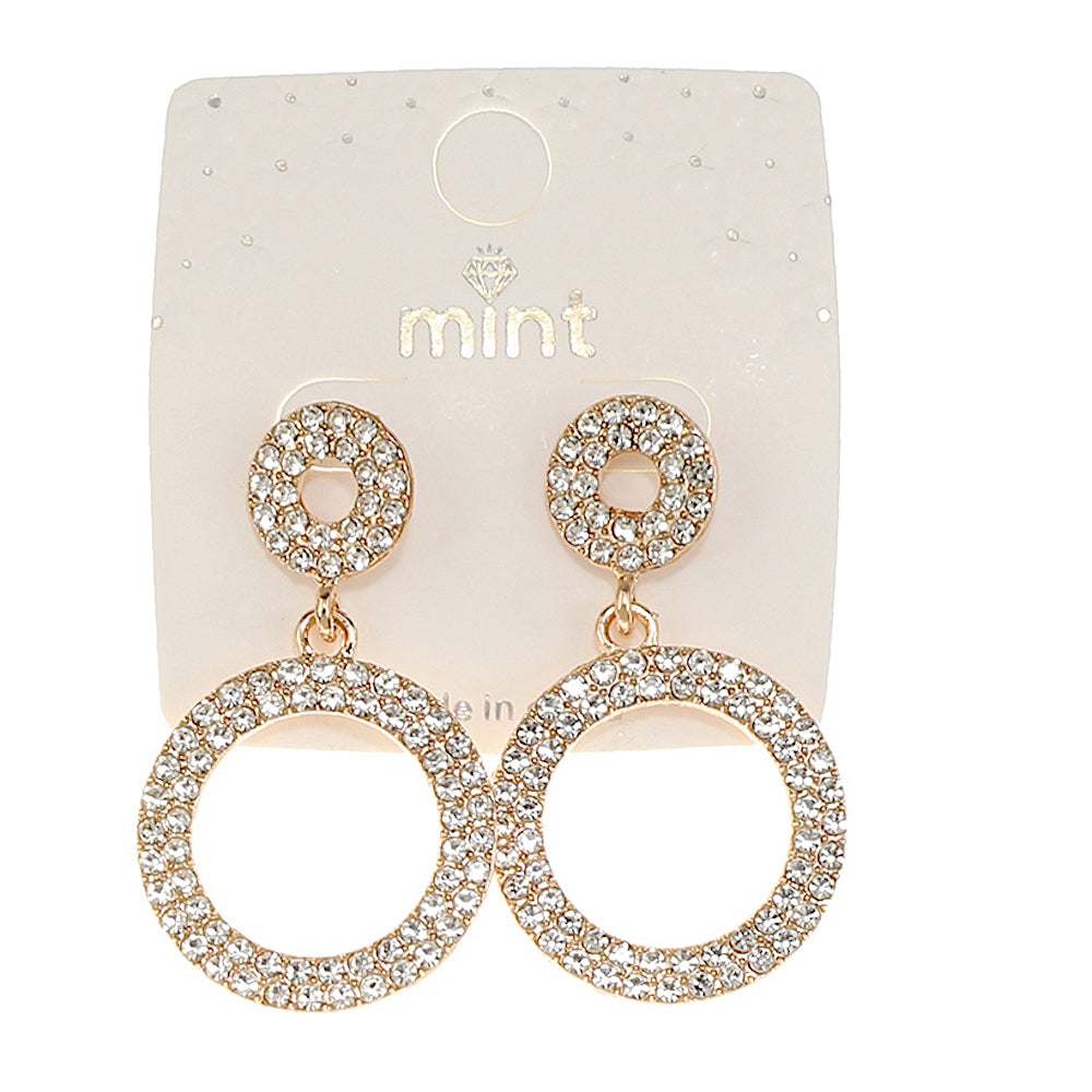JAE46925 - Pavé Circle Earrings