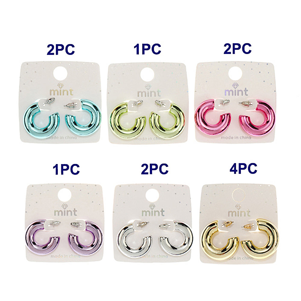 JAE47005 - Colorful Hoop Earring
