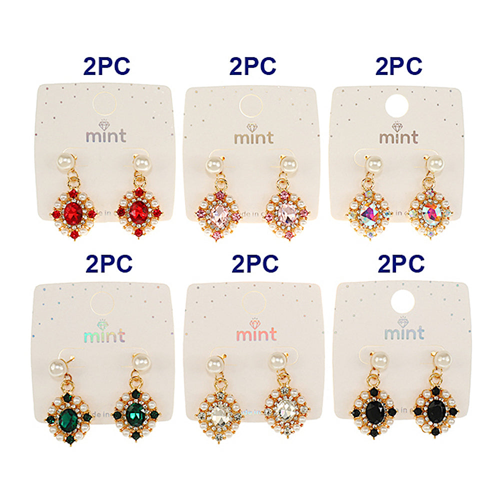 Vintage Pearl Crystal Earring