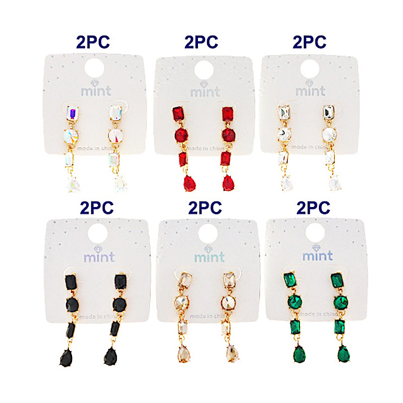 JAE47199 - Crystal Chandelier Earring