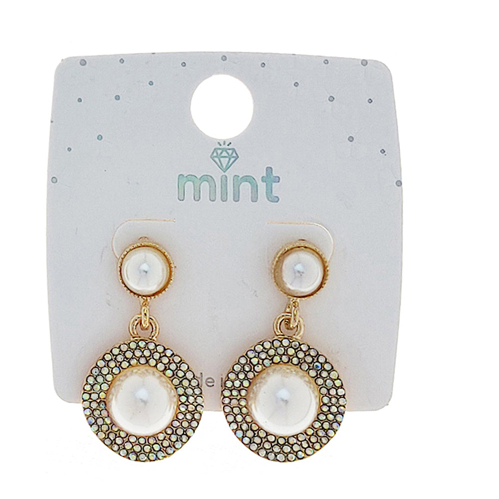 JAE47273 - Pearl Circle Earring