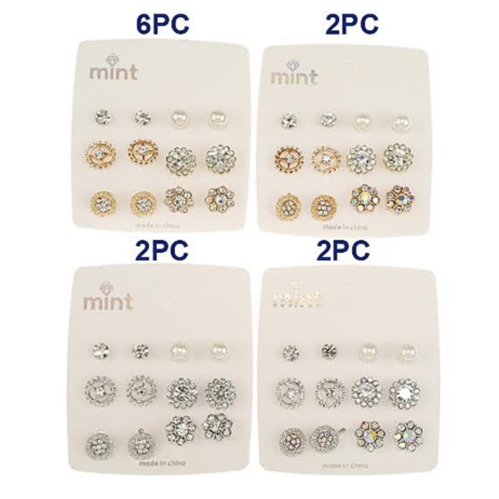 JAE47300 - 6 Pair Earring Set